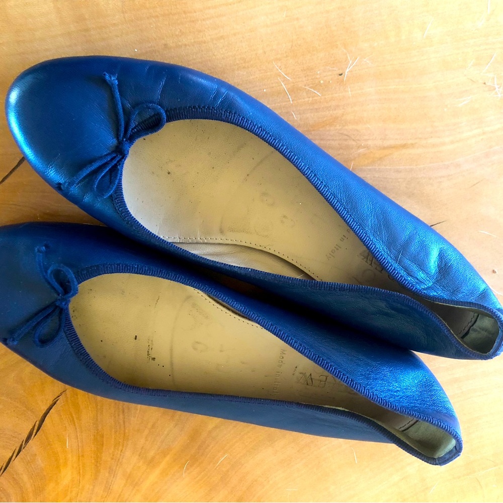 J.Crew navy ballet flats